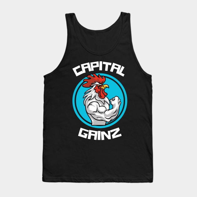 Capital Gainz - Funny Accounting & Finance (Capital Gains) Tank Top by Condor Designs